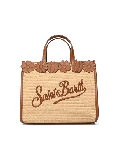 Borsa Vivian Mid Straw beige effetto paglia Mc2 Saint Barth | VVID00100371L